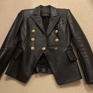 Balmain Black Blazer with Gold Buttons